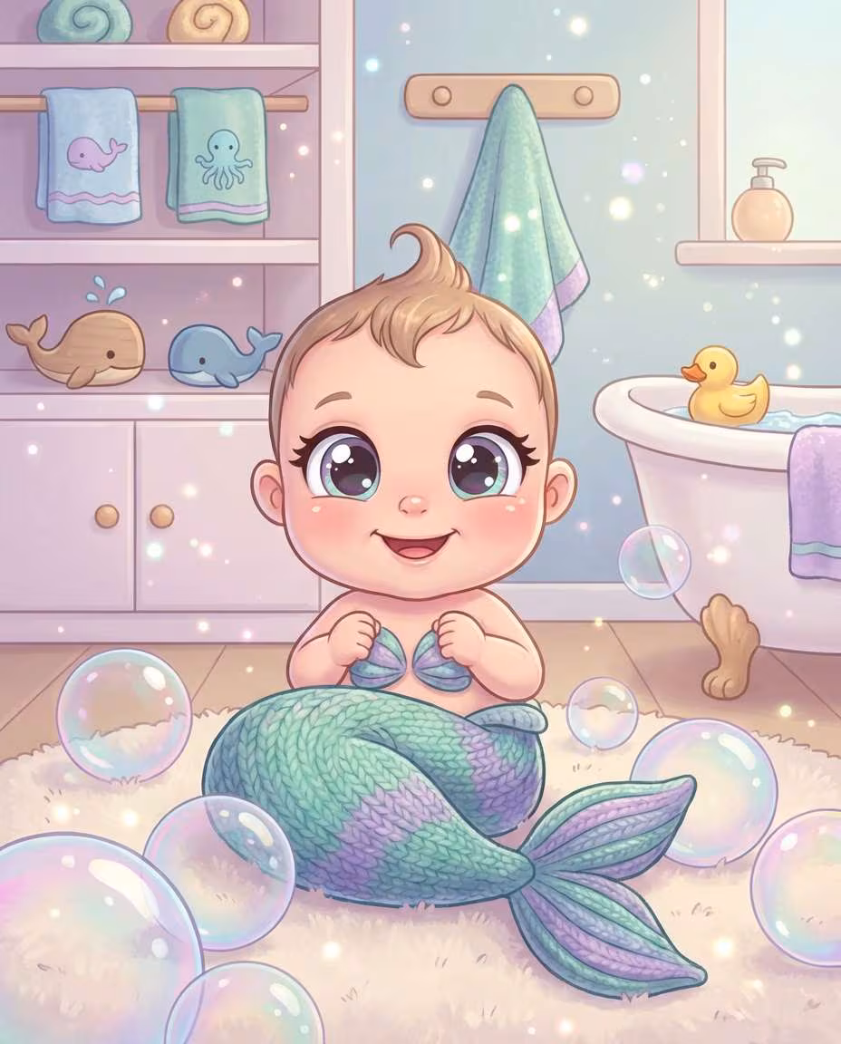 Mermaid Bubble Bath example