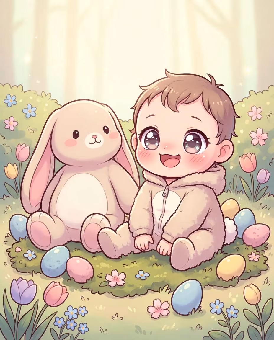 Spring Bunny Friend example