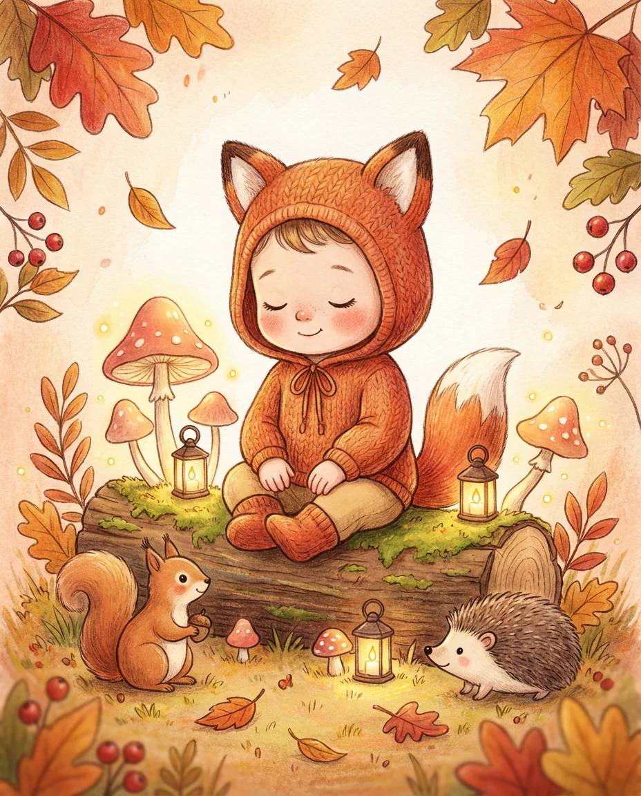 Woodland Fox Hoodie example