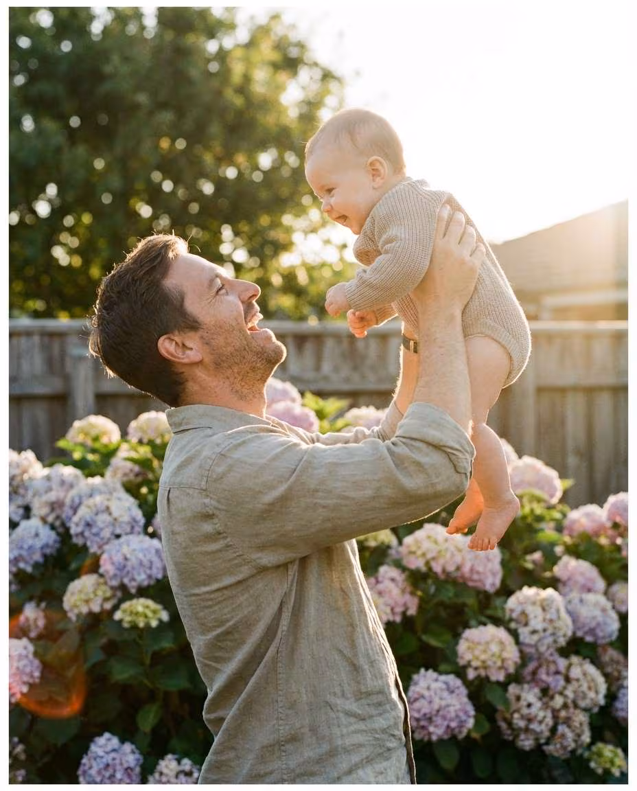Father and Baby Garden example