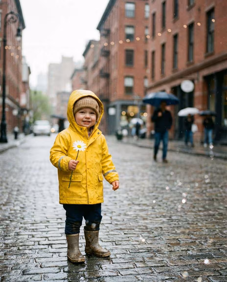 Spring Raincoat Daisies example