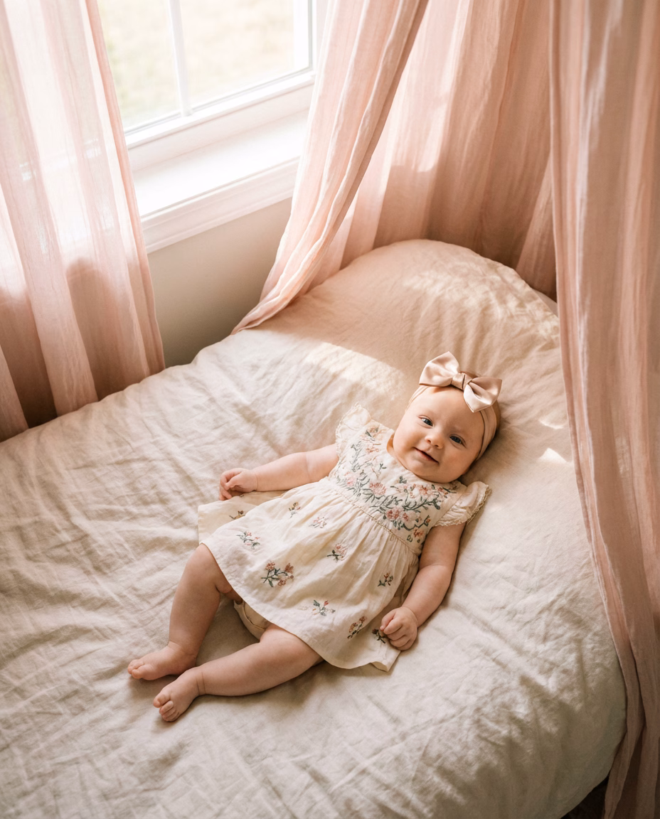 Pink Canopy Bed example