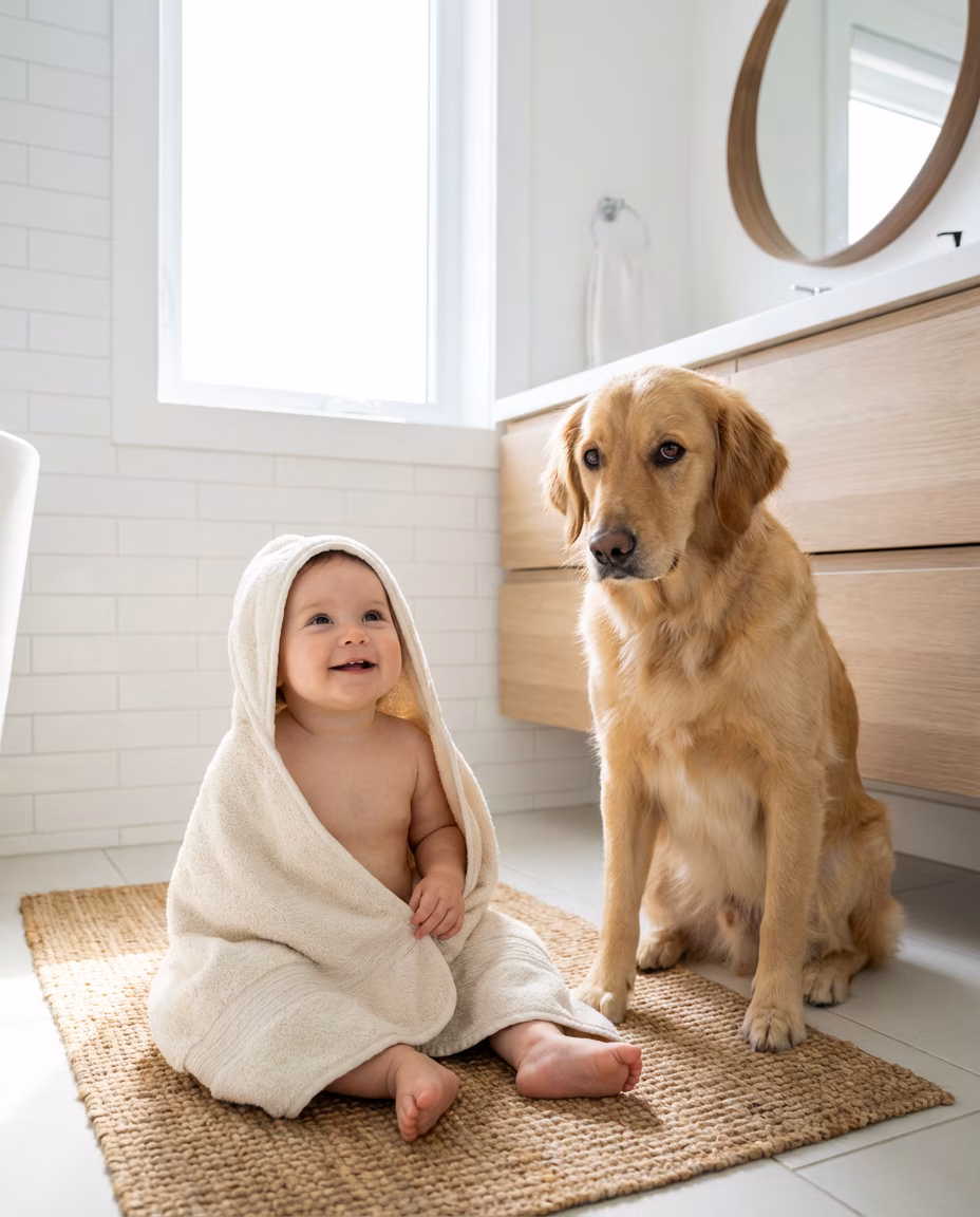 After-Bath Towel Wrap example