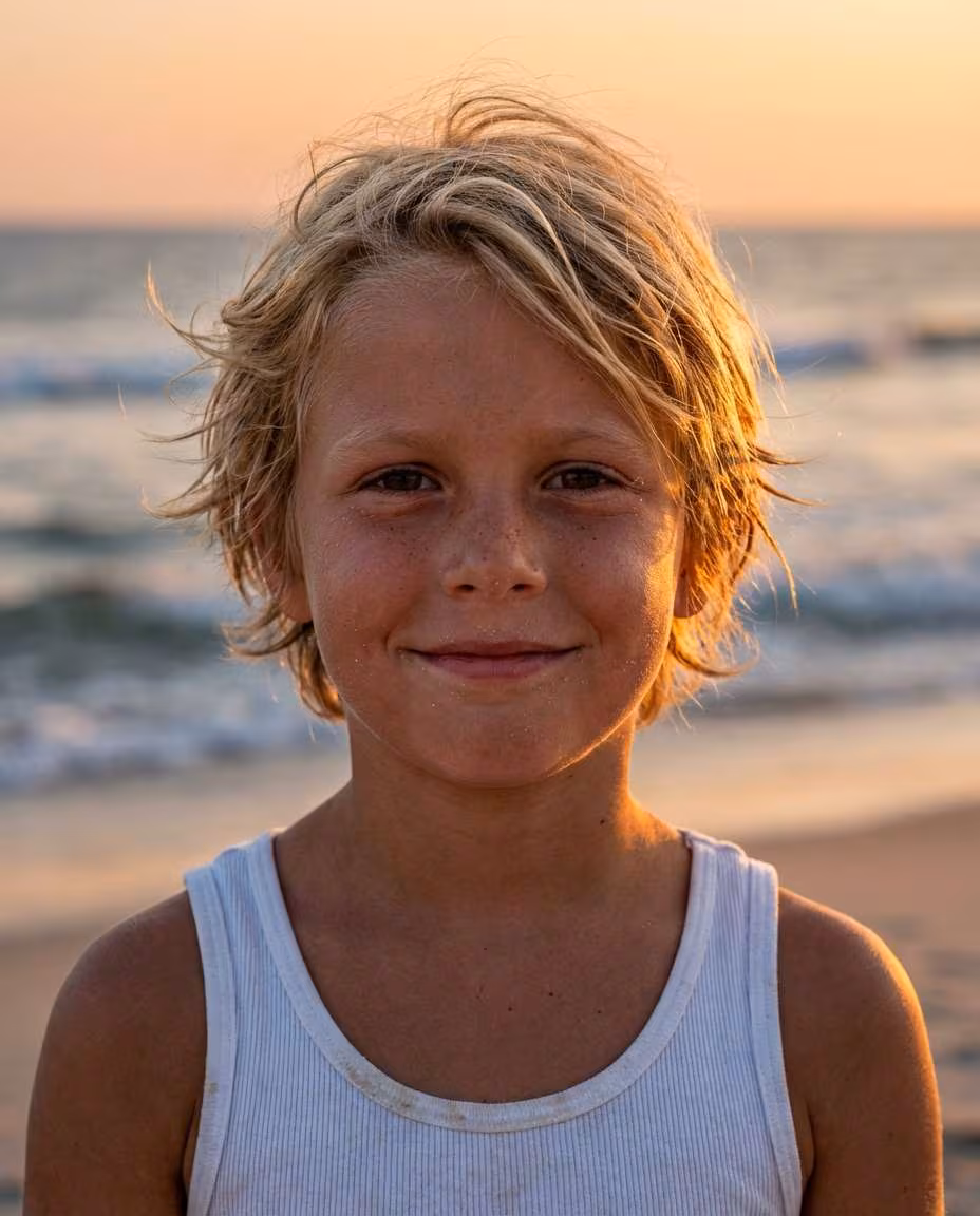 Windy Beach Hair example