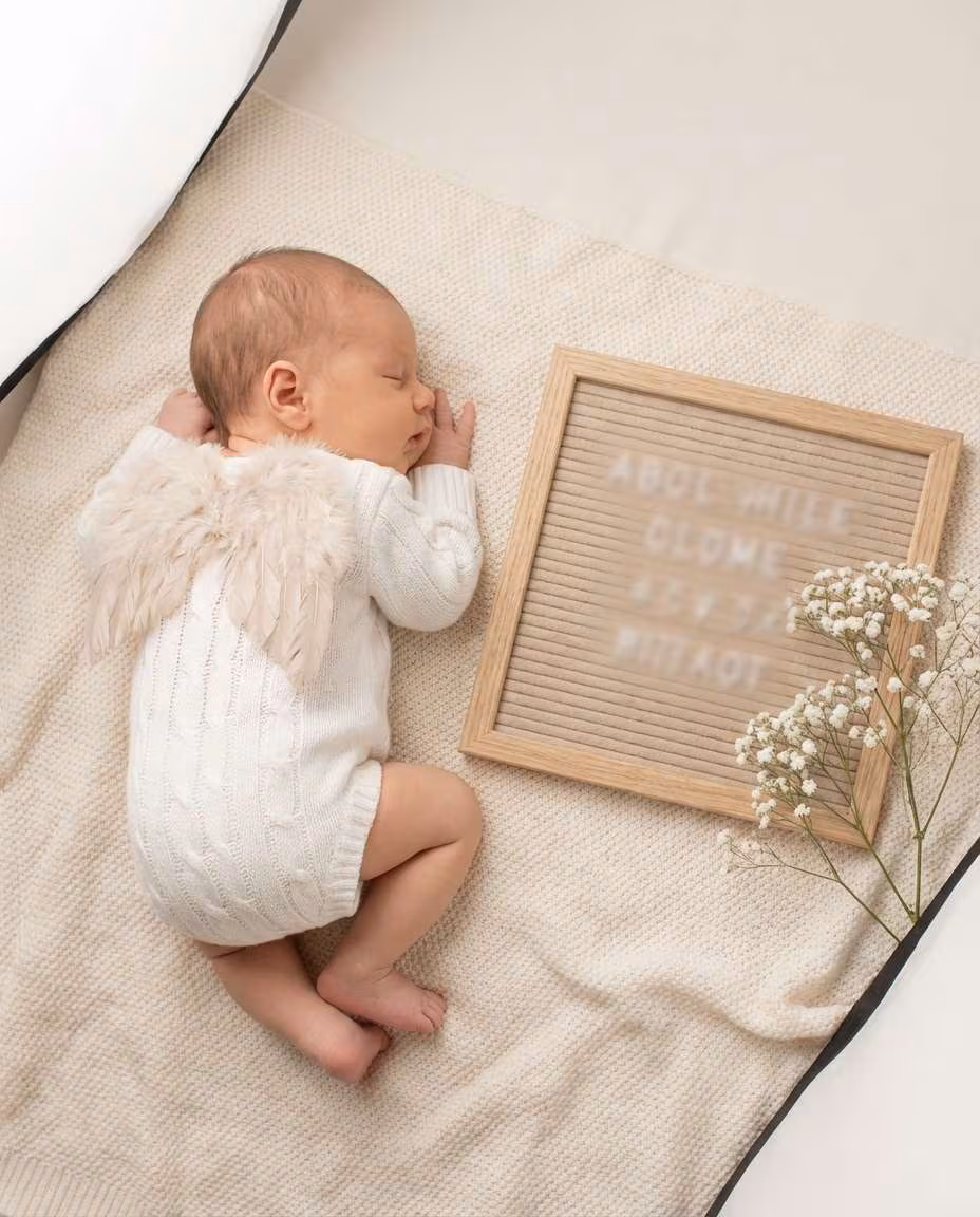 Angel Baby Announcement example