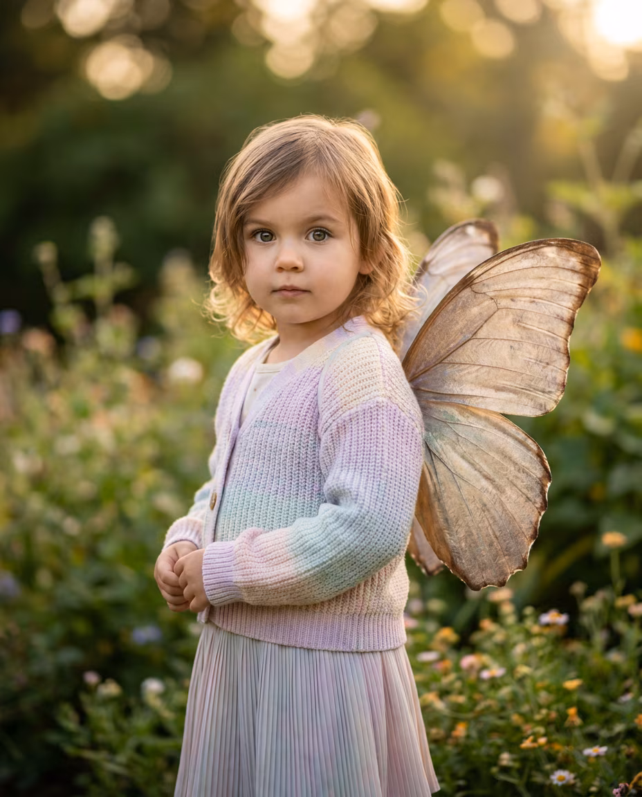 Butterfly Wing Portrait example