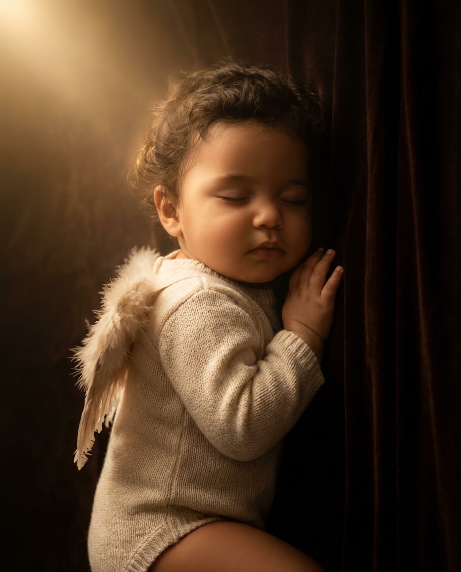 Golden Cherub Close example