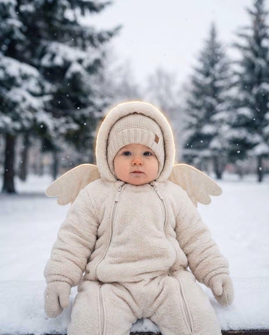 Snowy Angel Wings example