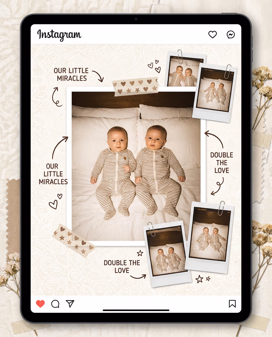 Polaroid Collage Look example