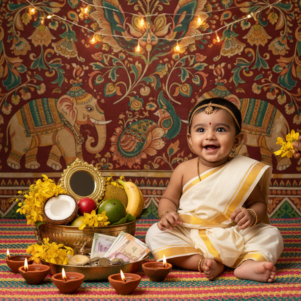Happy Baby Near Vishu Setup example