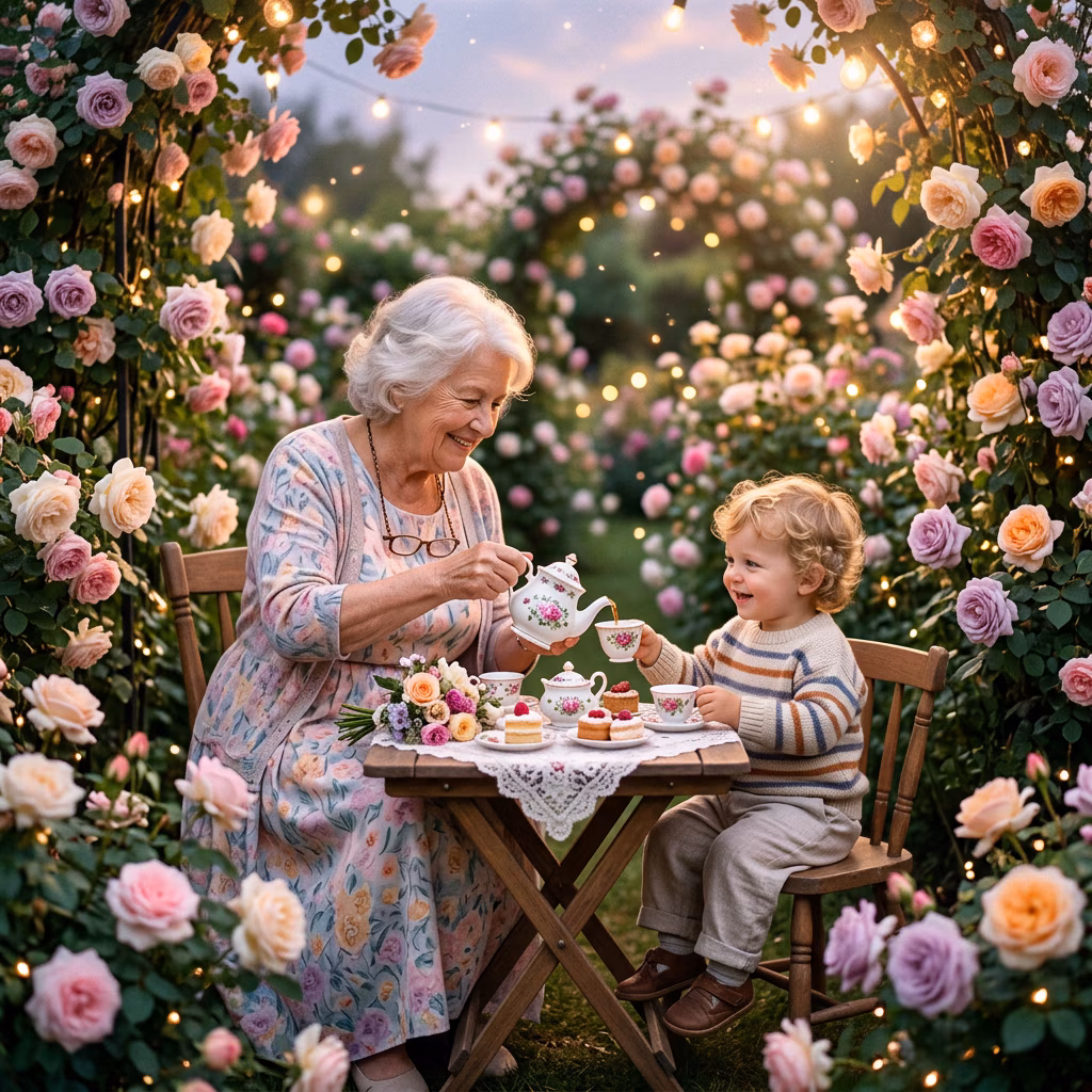 Magical Tea Party in Rose Garden example