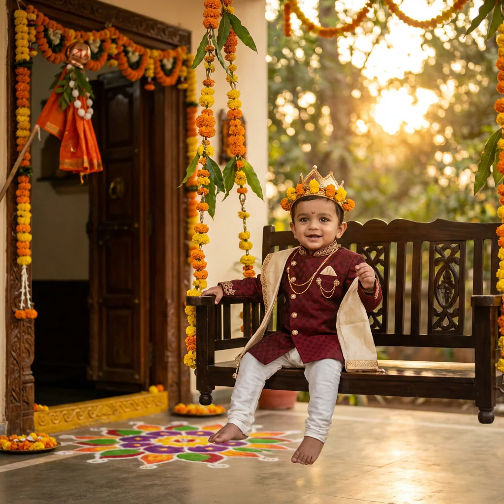 Baby Boy Mini Sherwani Royal example