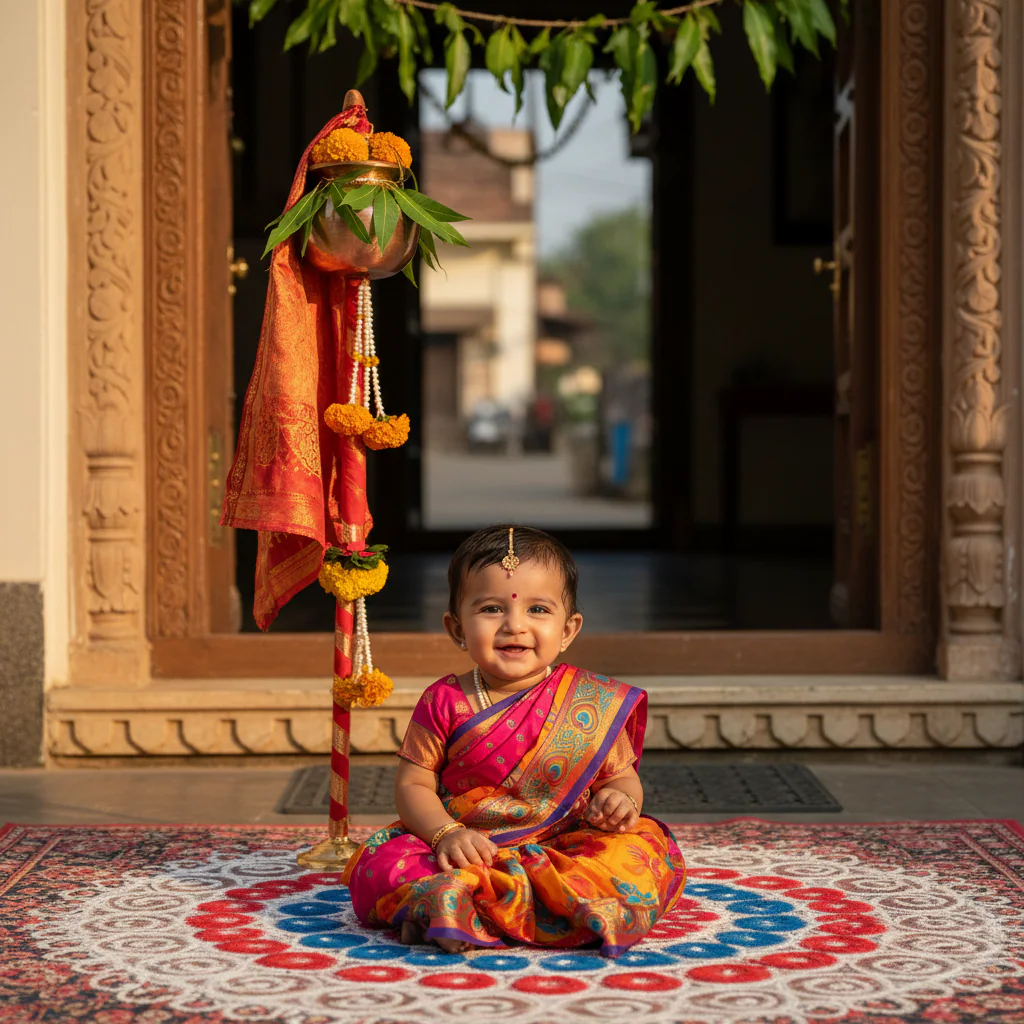 Gudi Padwa Baby Girl Photoshoot Prompts preview