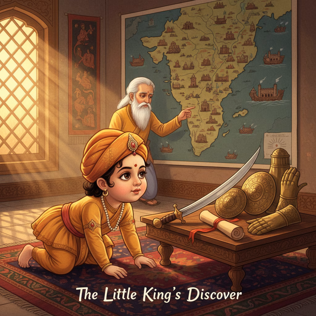 Baby Shivaji Exploring Maratha Artifacts example