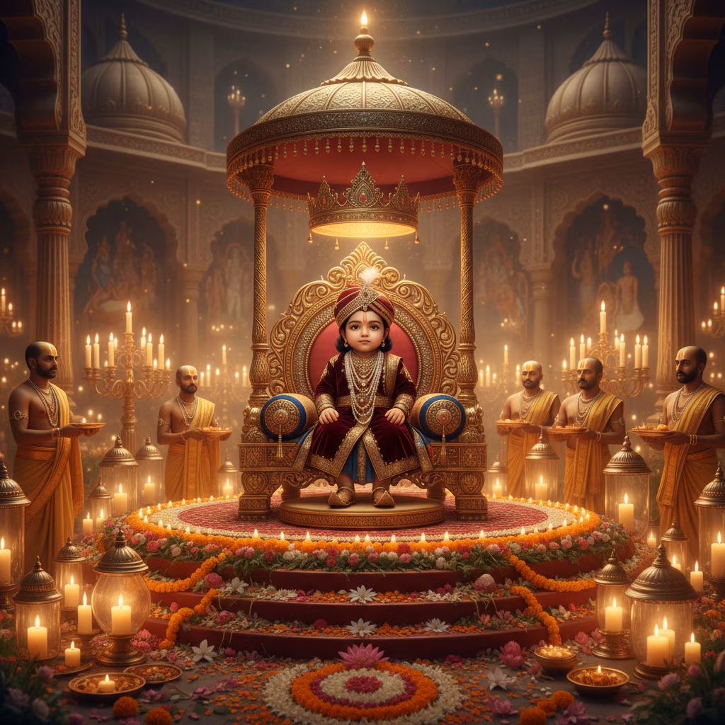 Glorious Baby Shivaji Coronation Scene example