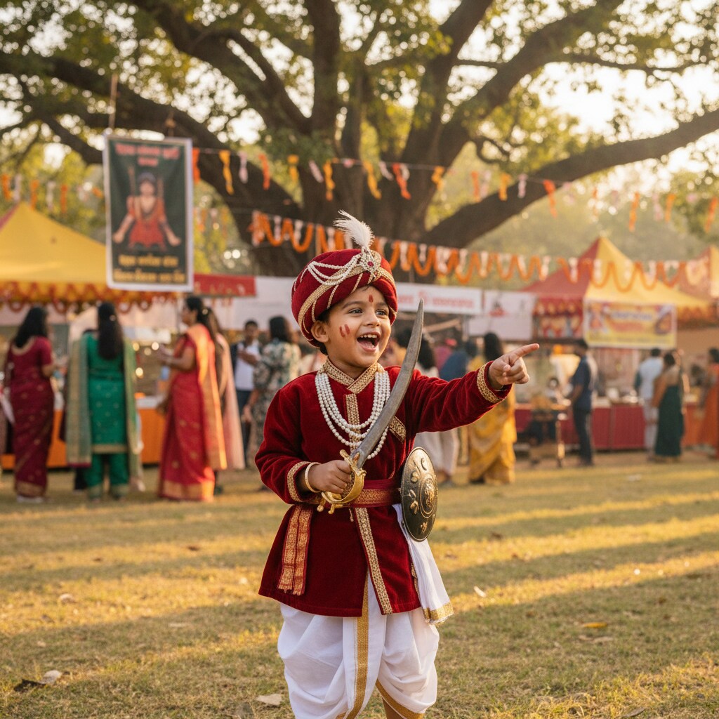 Pre-school Shivaji Maharaj In Costume example