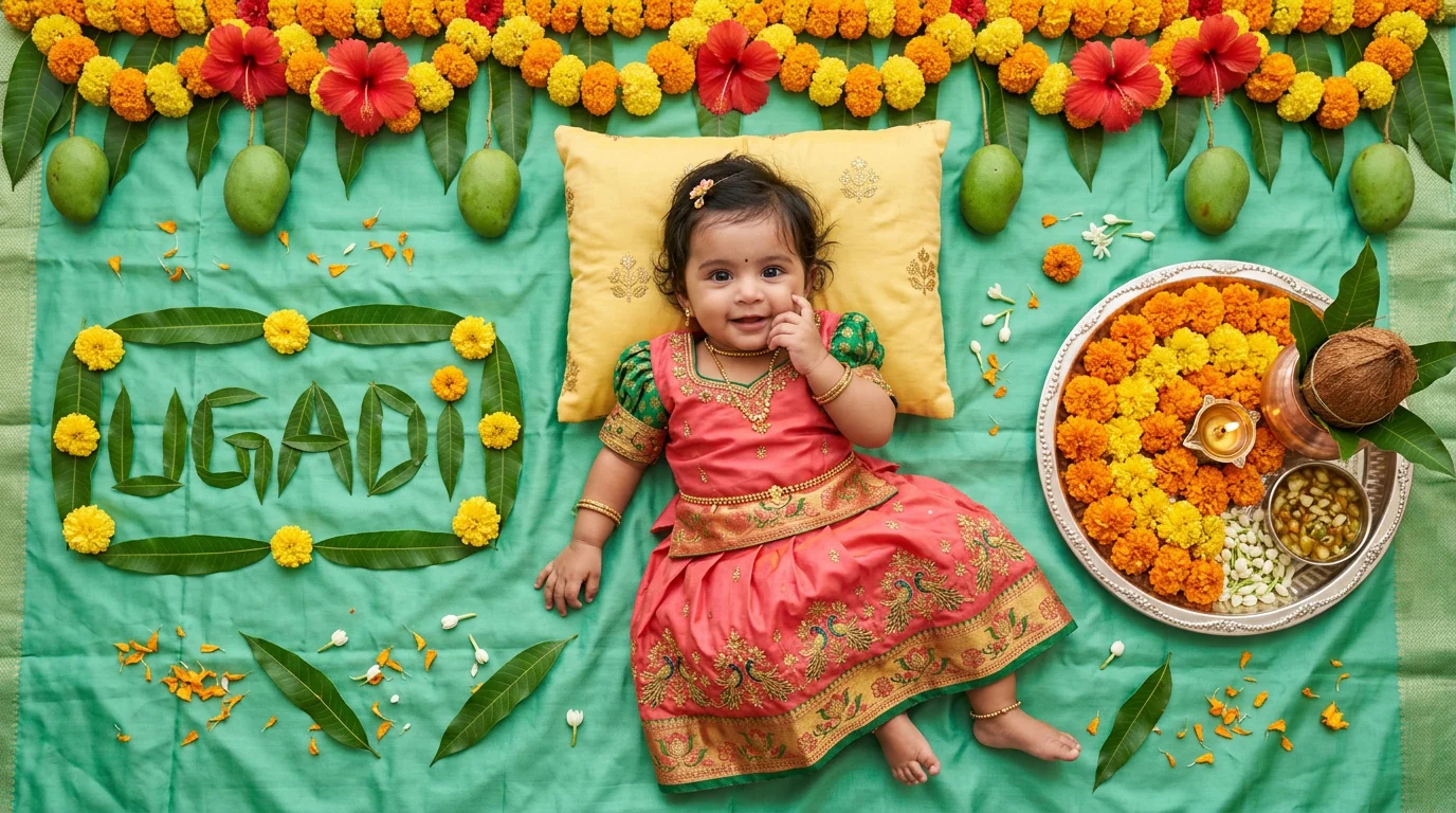 Mint Green Background Baby Girl example