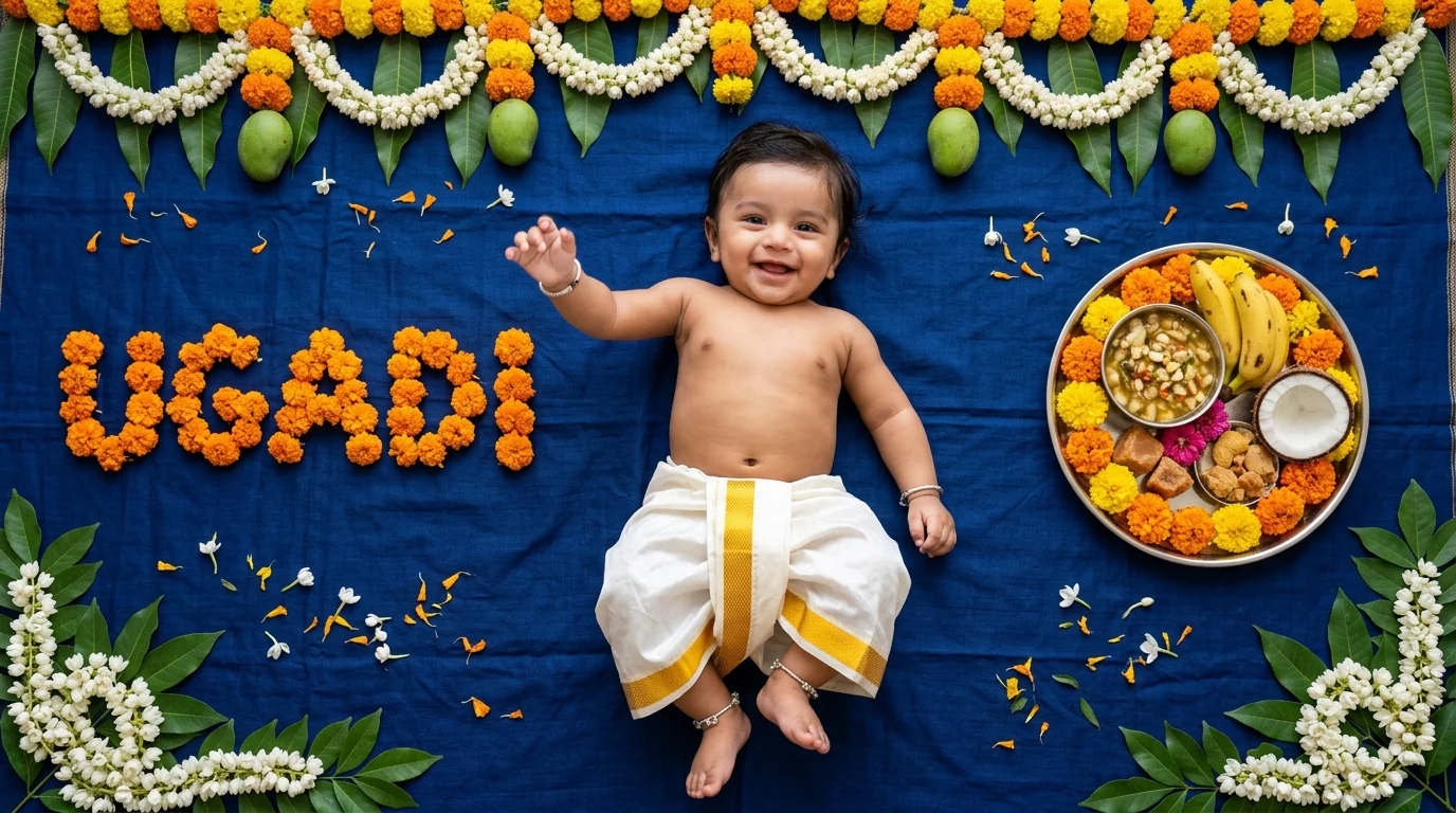 Ugadi Baby Photoshoot Prompts preview