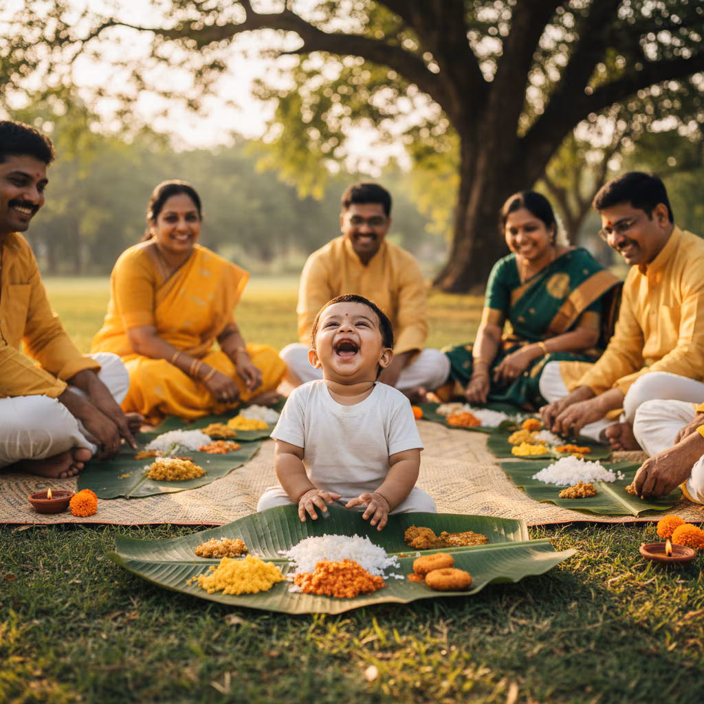 Outdoor Ugadi Picnic Moment example